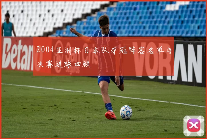 2004亚洲杯日本队夺冠阵容名单与决赛进球回顾